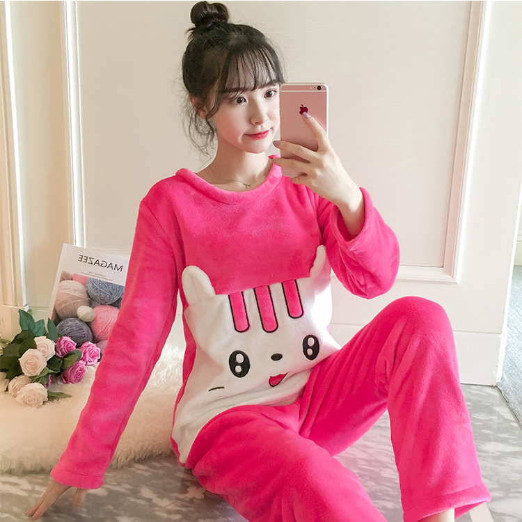 Flannel Pajamas for Women 2018 New Cute Warm Womens Tops and Blouses Thicken Winter Full Length Young Girl Pjs Set Sleep Wear
Flannel Pajamas for Women 2018 New Cute Warm Womens Tops and Blouses Thicken Winter Full Length Young Girl Pjs Set Sleep Wear