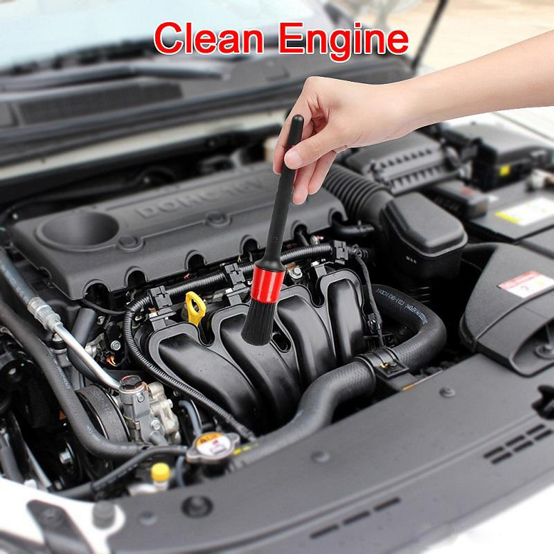 5pcs/Set Car Motorcycle Brush Wheel Window Cleaning Tool Auto detailing Brushes Home Office Dust Removal Tools