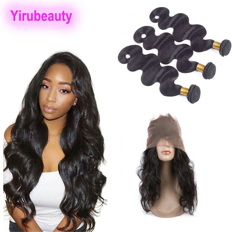 360 Lace Frontal With Bundles Indian Human Hair Natural Color Body Wave 10-28inch Bundles 4 Pieces
360 Lace Frontal With Bundles Indian Human Hair Natural Color Body Wave 10-28inch Bundles 4 Pieces