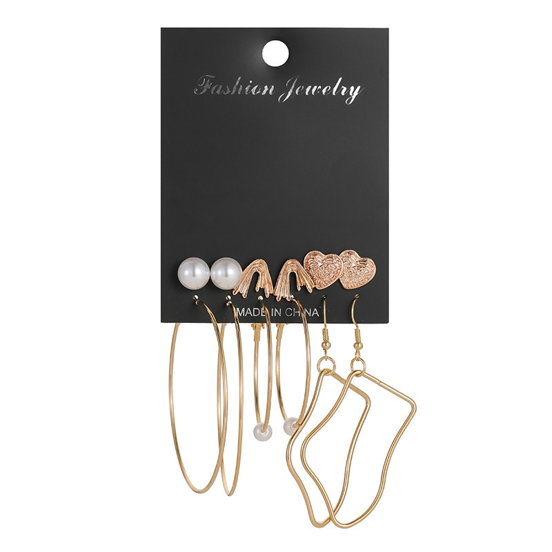 Hoop & Huggie Joker Temperament Hollow Out Pearl Drilling Exaggerated Geometric Metal Surface Noble Face Thin Set Of Earrings
Hoop & Huggie Joker Temperament Hollow Out Pearl Drilling Exaggerated Geometric Metal Surface Noble Face Thin Set Of Earrings