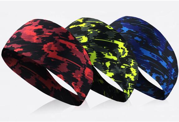 Sport Headband Men Women Unisex Under Sweat Wicking Stretchy Athletic Bandana Headscarf Yoga Headband Head Wrap Best Sports Exercise GD129