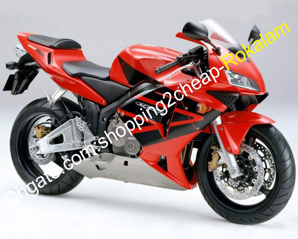 Bodywork Cowlings Kit For Honda CBR600RR F5 2003 2004 CBR600 RR 03 04 600RR Black Red Silver Bodywork Fairing (Injection molding)