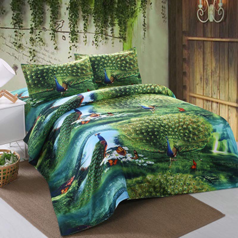 4Pcs 3D Peacock Bedding Set 220*240cm/200*230cm/150*200cm/ Duvet Cover 180*230cm/230*230cm/230*250cm Sheet Bedding Sets, White
4Pcs 3D Peacock Bedding Set 220*240cm/200*230cm/150*200cm/ Duvet Cover 180*230cm/230*230cm/230*250cm Sheet Bedding Sets, White
