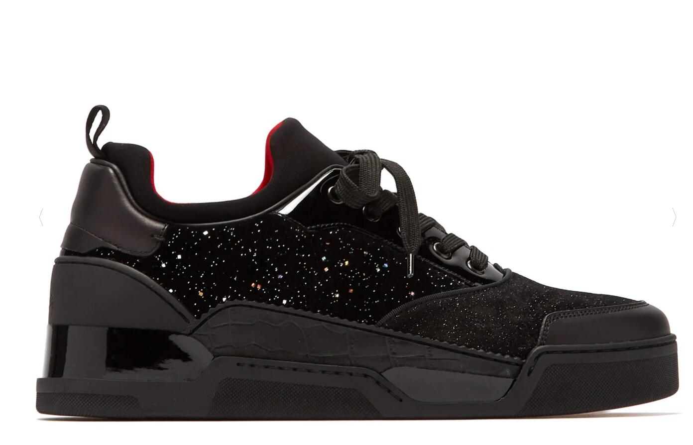 Italy Designer Red Bottom Sneakers Casual Sports Men Flat Shoes Mid Cut Aurelien glittered velvet and suede trainers 2019 New Arrive
Italy Designer Red Bottom Sneakers Casual Sports Men Flat Shoes Mid Cut Aurelien glittered velvet and suede trainers 2019 New Arrive
