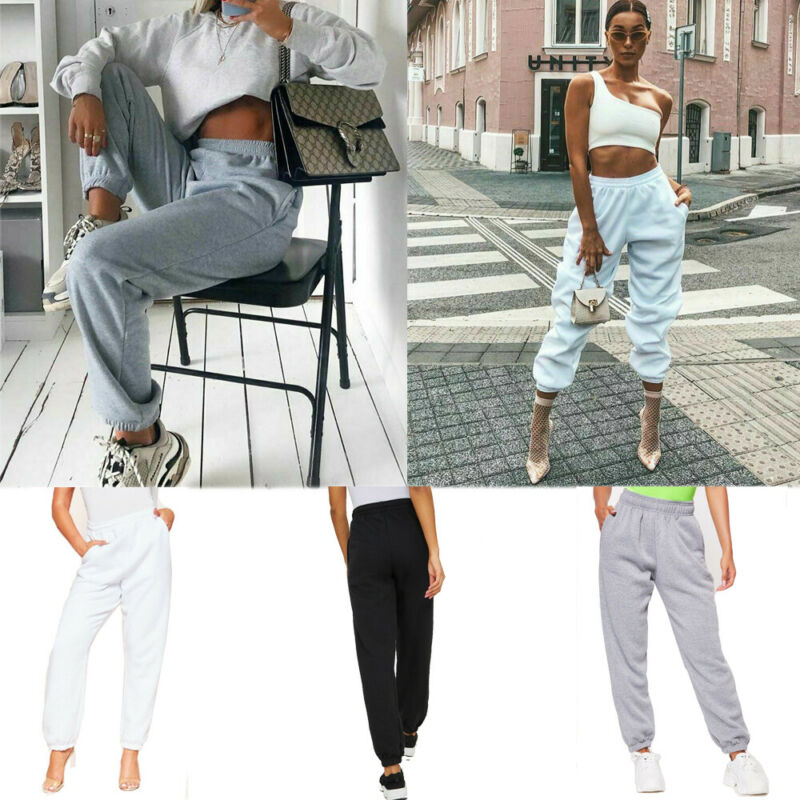 Women Loose Casual Sweatpants Ladies Tracksuit Jogger Dance Running Harem Long Pants Lounge Wear Gym Baggy Trousers