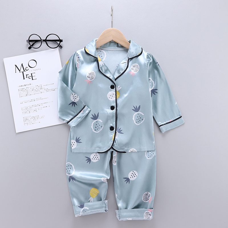 Baby Clothes Autumn Baby Kids Girls Boys Pineapple Print Sleepwear Set kids Cute Long Sleeve Blouse Tops+Pants Pajamas, Blue
Baby Clothes Autumn Baby Kids Girls Boys Pineapple Print Sleepwear Set kids Cute Long Sleeve Blouse Tops+Pants Pajamas, Blue
