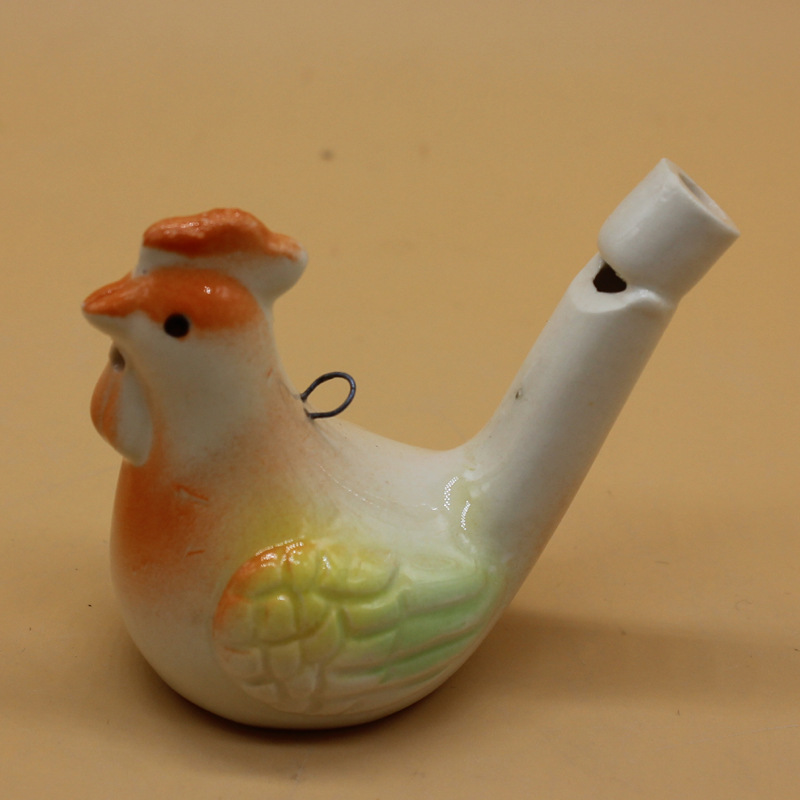 Water Bird Whistle Ceramic Clay Bird Whistle Cartoon Children Gifts Mini Animal Peacock Whistles Retro Ceramic Craft Whistle BH3627 TQQ