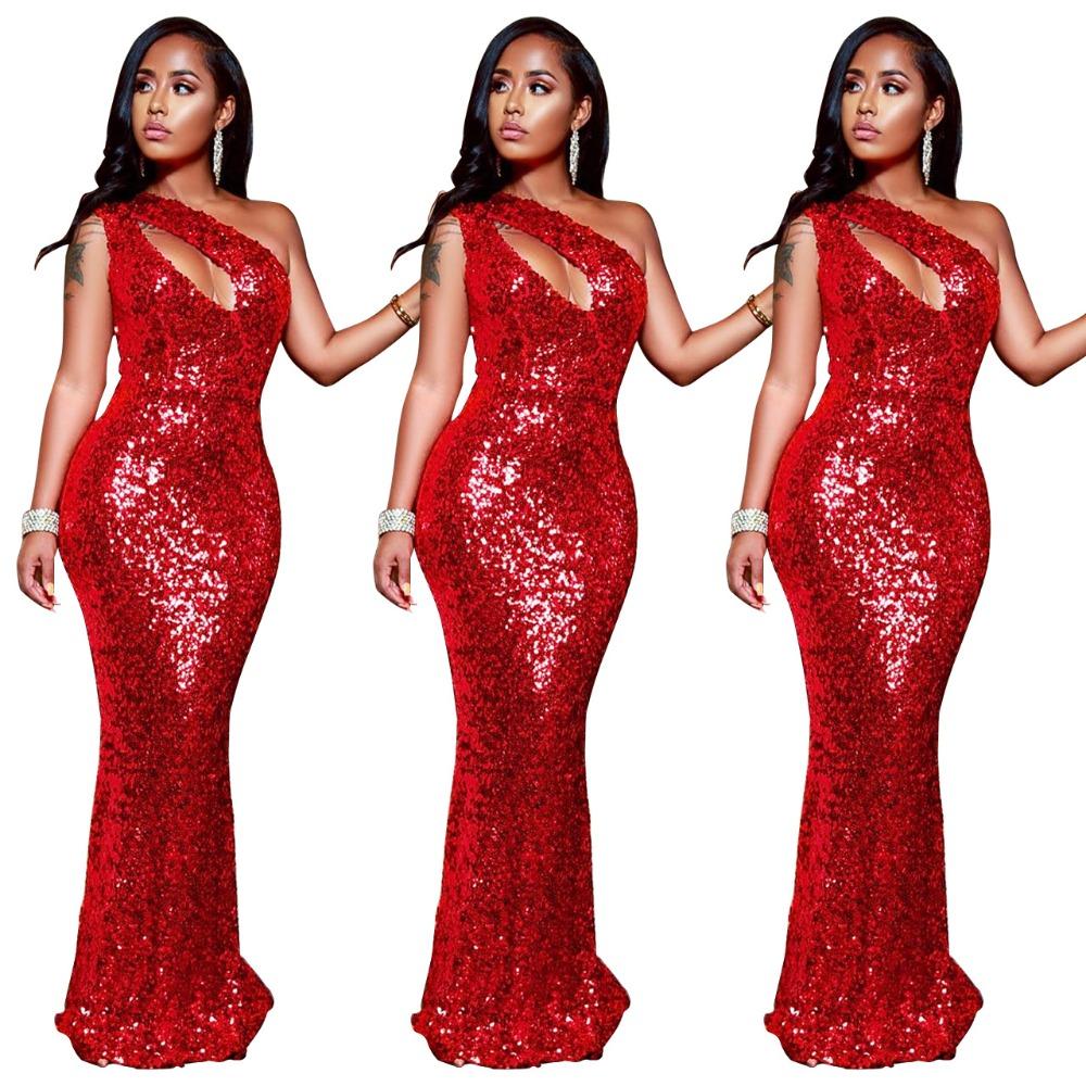 Sparkly Sequined Sexy Red Maxi Dress Women One Shoulder Sleeveless Mermaid Dress 2019 Hollow Empire Party Formal XXL Dress, Black;gray
Sparkly Sequined Sexy Red Maxi Dress Women One Shoulder Sleeveless Mermaid Dress 2019 Hollow Empire Party Formal XXL Dress, Black;gray