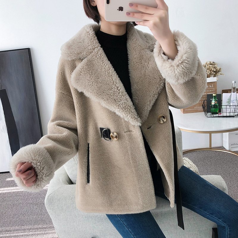 Real Fur Coat Female Autumn Winter Coat Women Korean Sheep Shearing Wool Jacket Clothes Abrigo Mujer 2020 Y737 KJ2407, Camel
Real Fur Coat Female Autumn Winter Coat Women Korean Sheep Shearing Wool Jacket Clothes Abrigo Mujer 2020 Y737 KJ2407, Camel