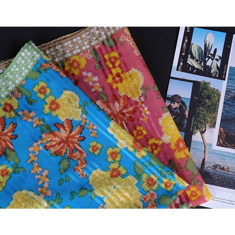 58*58cm Japan and South Korea Silk Cotton Handkerchief Printed Handkerchief Wipe Towel Pocket Towel