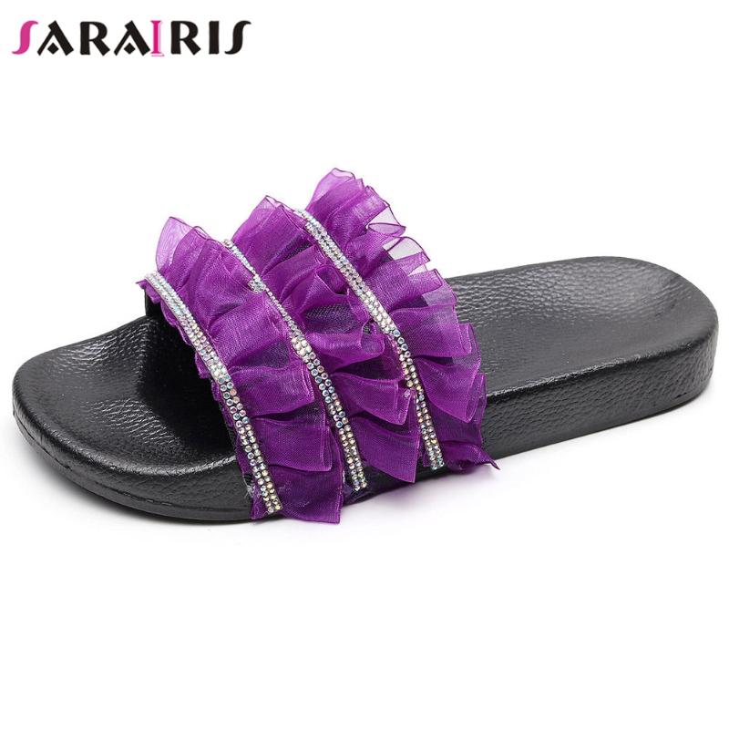 SaraIris Fashion Ins Hot Rhinestone Slides Women Comfy Casual Low Heel Summer Slippers Ladies 2020 Trendy Bright Ruffles Shoes, Black
SaraIris Fashion Ins Hot Rhinestone Slides Women Comfy Casual Low Heel Summer Slippers Ladies 2020 Trendy Bright Ruffles Shoes, Black