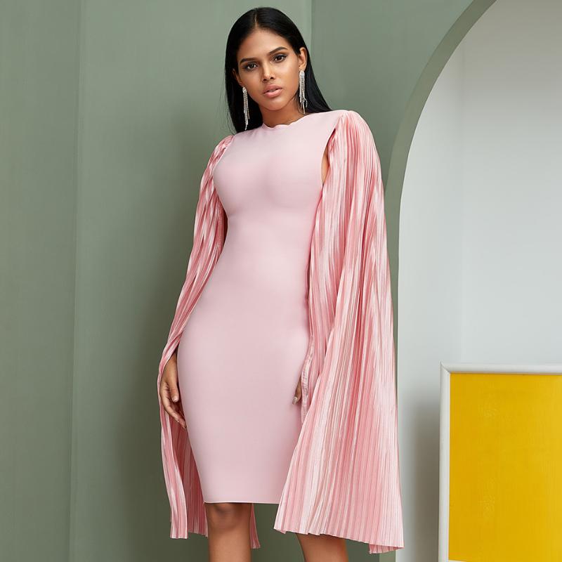 2020 Winter Women Pink Long Batwing Sleeve Midi Bodycon Bandage Dress Vestido Celebrity Party Elegant Ladies Dresses Clothing, Black
2020 Winter Women Pink Long Batwing Sleeve Midi Bodycon Bandage Dress Vestido Celebrity Party Elegant Ladies Dresses Clothing, Black
