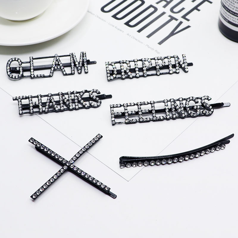 European and USA Hot Selling Hair Pins Fashion Make up Black Crystal Hair Clips Women Girls
European and USA Hot Selling Hair Pins Fashion Make up Black Crystal Hair Clips Women Girls