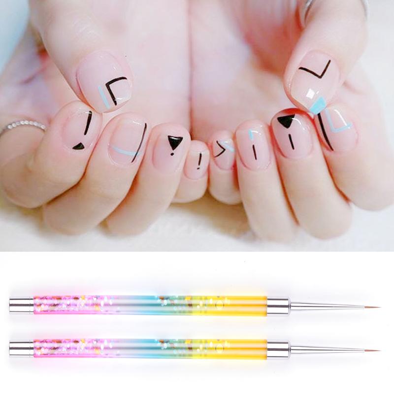 High Quality Nail Line Painting Brushes Glitter Acrylic Thin Liner Drawing Pen Polish UV Gel Pen DIY Design Salon Manicure Tools
High Quality Nail Line Painting Brushes Glitter Acrylic Thin Liner Drawing Pen Polish UV Gel Pen DIY Design Salon Manicure Tools