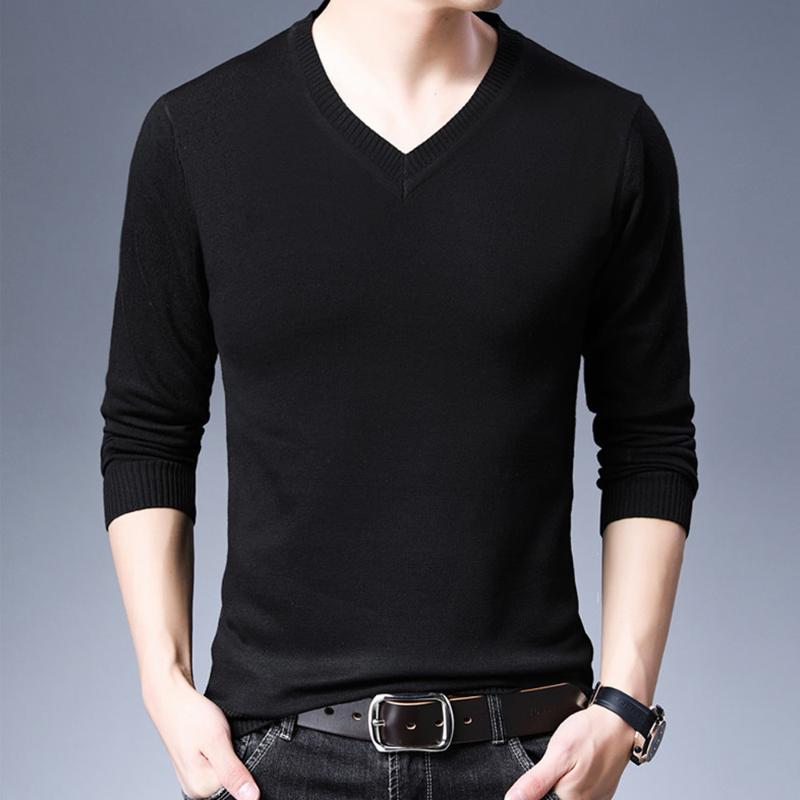 Solid Men's Sweater Slim Long Sleeve V-Neck Men's Sweater Youth Knitting Outwear Men SW24, Black
Solid Men's Sweater Slim Long Sleeve V-Neck Men's Sweater Youth Knitting Outwear Men SW24, Black
