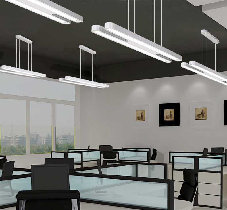 LED Pendant Lights TALO Ruler Drop Light Contracted Contemporary T5 Indoor Lighting Office Study Lamp Chandelier Tube Lamps