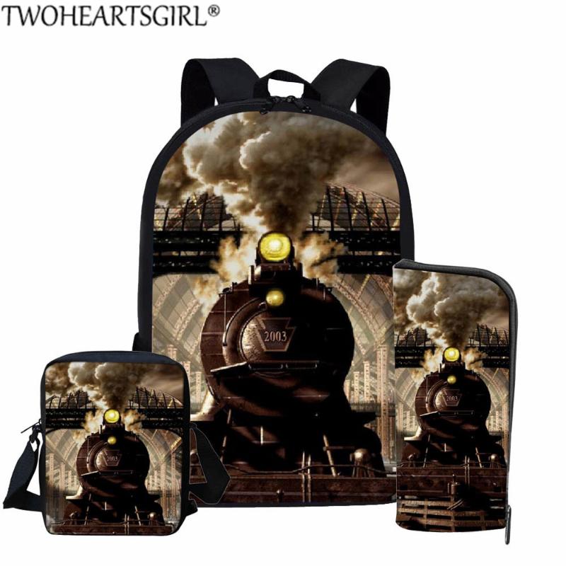 Twoheartsgirl Steam Train Printing Schoolbag Sets for Teenage Boys Girls Children Backpack Women Men Laptop Backpack Kid Satchel, Lh1281k
Twoheartsgirl Steam Train Printing Schoolbag Sets for Teenage Boys Girls Children Backpack Women Men Laptop Backpack Kid Satchel, Lh1281k