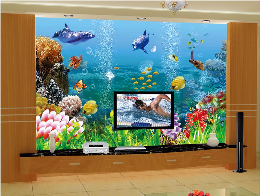 WDBH 3d wallpaper custom photo Marine dolphin fish coral bubbles tv background home decor living room 3d wall muals wall paper for walls 3 d, Non-woven
WDBH 3d wallpaper custom photo Marine dolphin fish coral bubbles tv background home decor living room 3d wall muals wall paper for walls 3 d, Non-woven