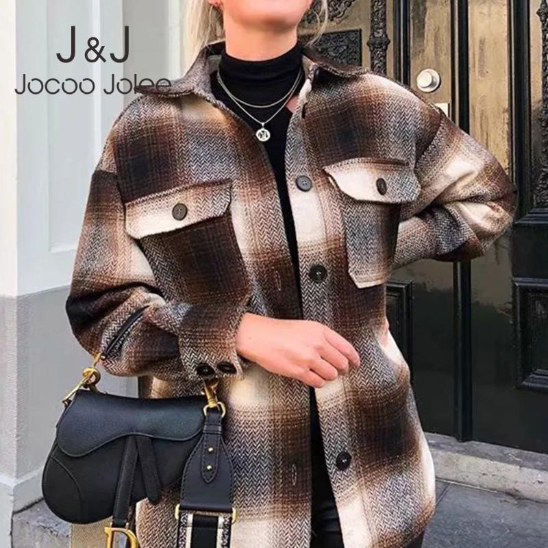 Oversized Plaid Jacket Vintage Coat Women Lapel Collar Long Sleeve Loose Female Outerwear Thick Blouse Elegant Chic Tops New, Gray
Oversized Plaid Jacket Vintage Coat Women Lapel Collar Long Sleeve Loose Female Outerwear Thick Blouse Elegant Chic Tops New, Gray