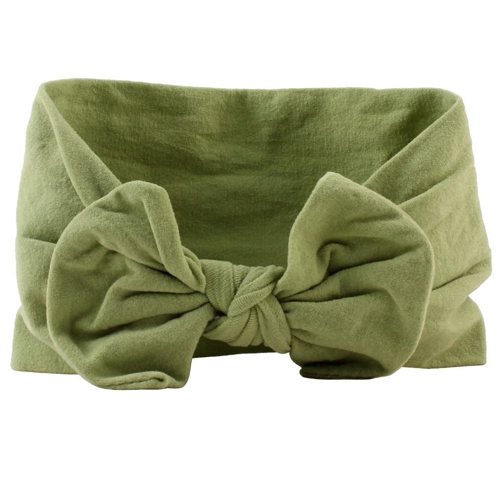 21 Colors INS European and American baby candy color Bow headband baby girl elegant hair bows accessories