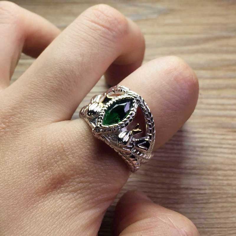 The Lord Of Rings 925 Sterling Silver Aragorn Ring Of Barahir Lotr Wedding Ring Fashion Men Jewelry Fan Gift High Quality