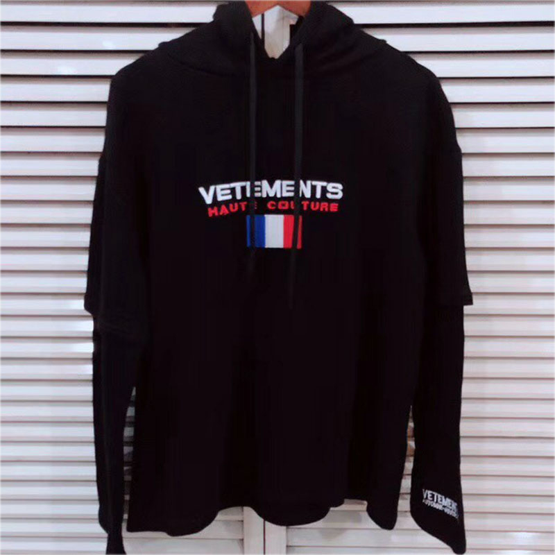 Fashion-Vetements Hoodie Autumn Winter Casual Streetwear Vetements Sweatshirts France Flag Embroider Vetements Hoodie Pullover, Black
Fashion-Vetements Hoodie Autumn Winter Casual Streetwear Vetements Sweatshirts France Flag Embroider Vetements Hoodie Pullover, Black
