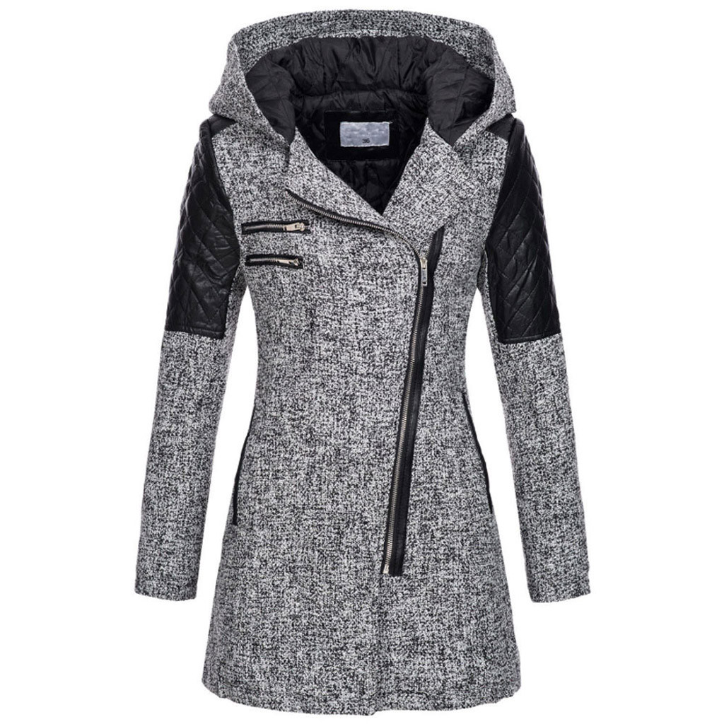 Autumn WinterWomen Coat Slim Warm Slim Jacket Thick Overcoat Outwear Hooded Zipper Coat ropa mujer, Black
Autumn WinterWomen Coat Slim Warm Slim Jacket Thick Overcoat Outwear Hooded Zipper Coat ropa mujer, Black