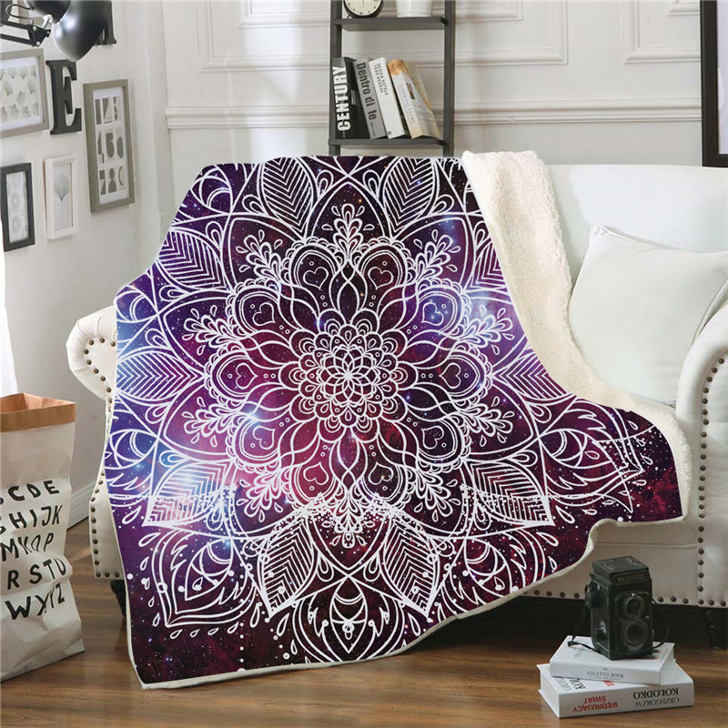 Mandala Printing Double-layer Fleece Blanket Soft Warm Throw Blanket for Couch Bed Travel Camping Cold-proof
Mandala Printing Double-layer Fleece Blanket Soft Warm Throw Blanket for Couch Bed Travel Camping Cold-proof