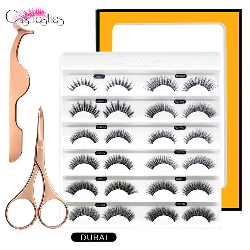 Crislashes 3D Natural False Mink Lashes Volume Fake Eyelashes 12 Pairs Mix Gift Box Daily Eyelash Extension Makeup Beauty Tools
Crislashes 3D Natural False Mink Lashes Volume Fake Eyelashes 12 Pairs Mix Gift Box Daily Eyelash Extension Makeup Beauty Tools