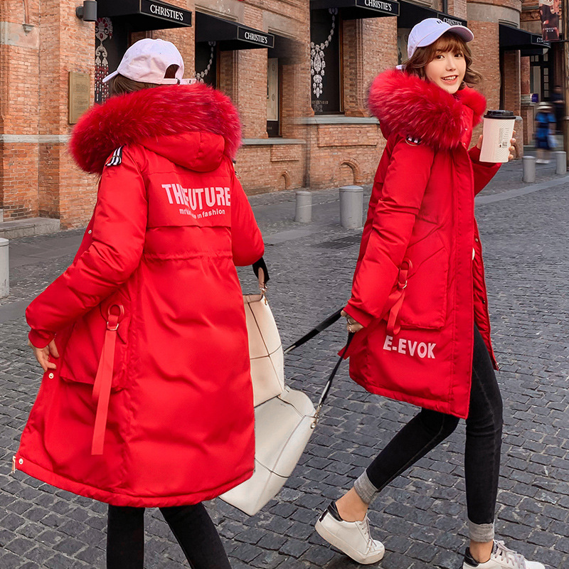 Winter Jacket Women 2019 Warm Thicked Down Cotton Coats Female Hooded Printted Long Parkas Faux Fur Collar Overcoat L150, Beige
Winter Jacket Women 2019 Warm Thicked Down Cotton Coats Female Hooded Printted Long Parkas Faux Fur Collar Overcoat L150, Beige