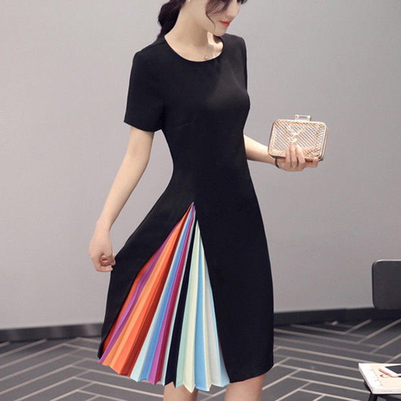 Elegant Short Sleeve Bodycon Dress Casual Party Club Formal vestido plus size Fashion Women Vintage Ladies pleated Dresses, Black
Elegant Short Sleeve Bodycon Dress Casual Party Club Formal vestido plus size Fashion Women Vintage Ladies pleated Dresses, Black