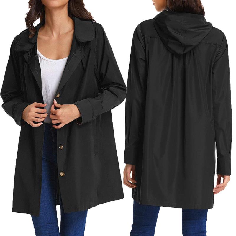 2018 Autumn New High Fashion Brand Woman Classic Solid Single Breasted Trench Coat Waterproof Raincoat Business Outerwear, Black
2018 Autumn New High Fashion Brand Woman Classic Solid Single Breasted Trench Coat Waterproof Raincoat Business Outerwear, Black