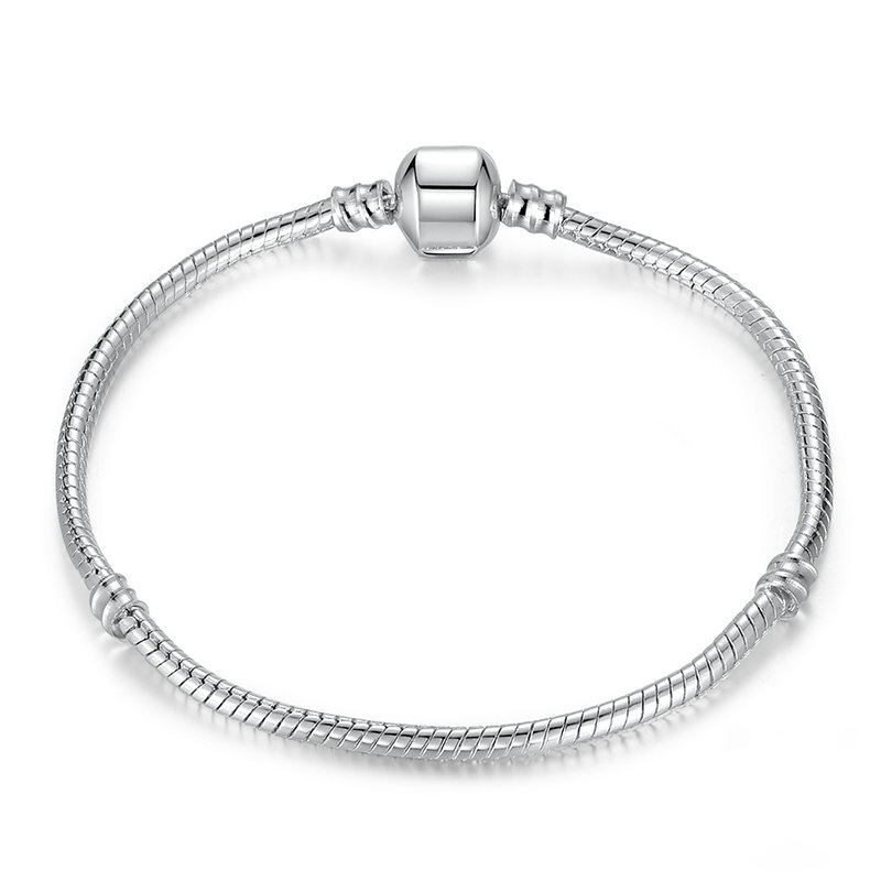 High Quality Bracelet 16-23cm Silver Snake Chain Link Bracelet Fit European Charm Pandora Bracelet for Women DIY Jewelry Making, Black
High Quality Bracelet 16-23cm Silver Snake Chain Link Bracelet Fit European Charm Pandora Bracelet for Women DIY Jewelry Making, Black
