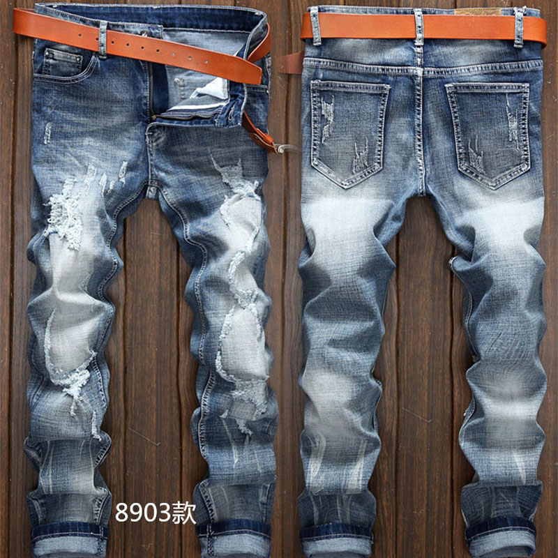 Summer beggar ripped jeans male personality loose straight trend patch youth printing retro trousers demin men jeans-ker001, E20
Summer beggar ripped jeans male personality loose straight trend patch youth printing retro trousers demin men jeans-ker001, E20