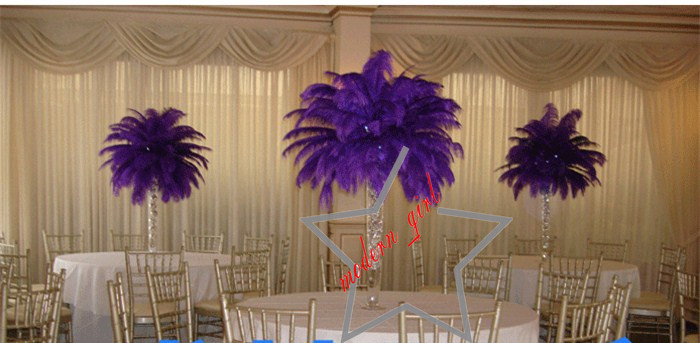 200 pcs Per lot 20-25cm White Ostrich Feather Plume Craft Supplies Wedding Party Table Centerpieces Decoration