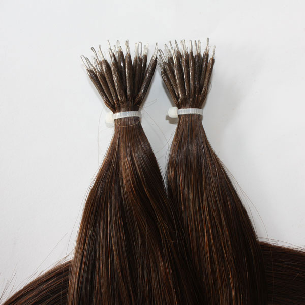 8a grade body wave nano ring virgin hair natural color rings hair extension for women 0 8g s 200s lot