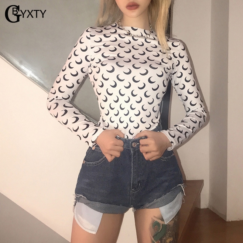 GBYXTY camiseta mujer Slim Fit Long Sleeve Basic T-Shirts Women Crescent Moon Print Summer Autumn Harajuku Tee Shirt ZA1531 T200410, White
GBYXTY camiseta mujer Slim Fit Long Sleeve Basic T-Shirts Women Crescent Moon Print Summer Autumn Harajuku Tee Shirt ZA1531 T200410, White