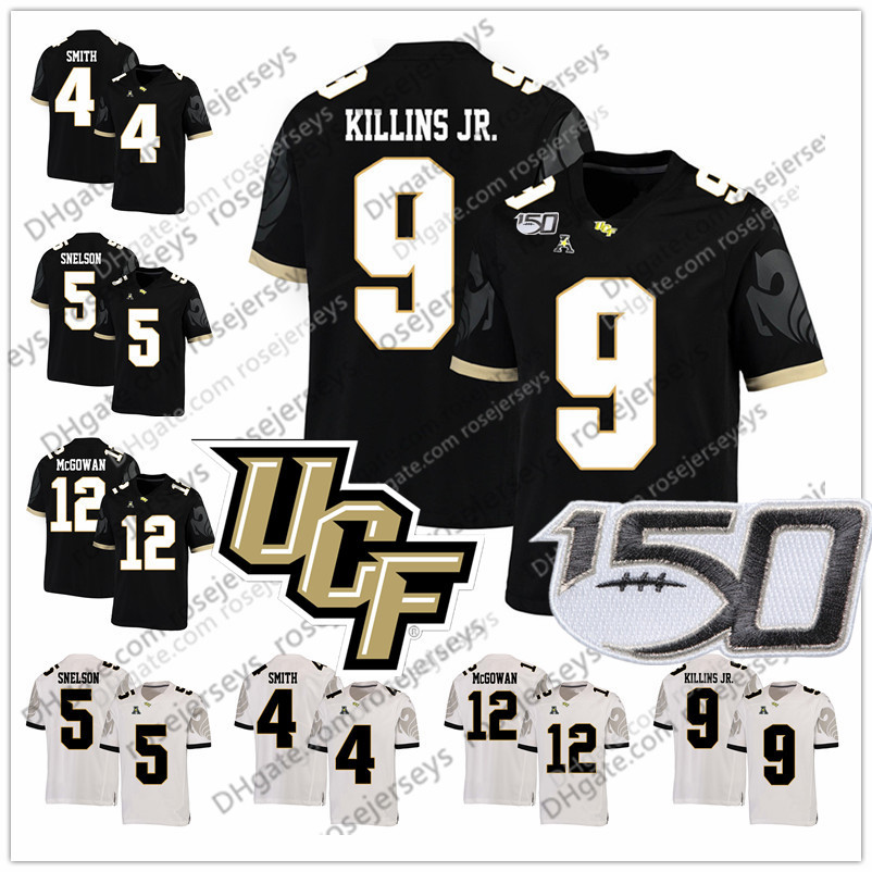 UCF Knights #8 Darriel Mack Jr. 9 Adrian Killins 2 Otis Anderson 16 Tre Nixon 12 Quadry Jones 81 Alex Harris 150TH Jersey, White with pink
UCF Knights #8 Darriel Mack Jr. 9 Adrian Killins 2 Otis Anderson 16 Tre Nixon 12 Quadry Jones 81 Alex Harris 150TH Jersey, White with pink