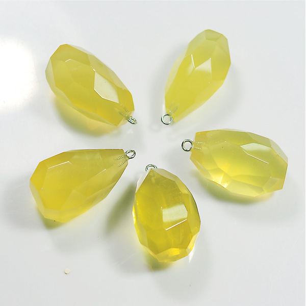 Gemstone Pendant Polygon Men and Women Personality Trend Simple Neck Jewelry Handmade