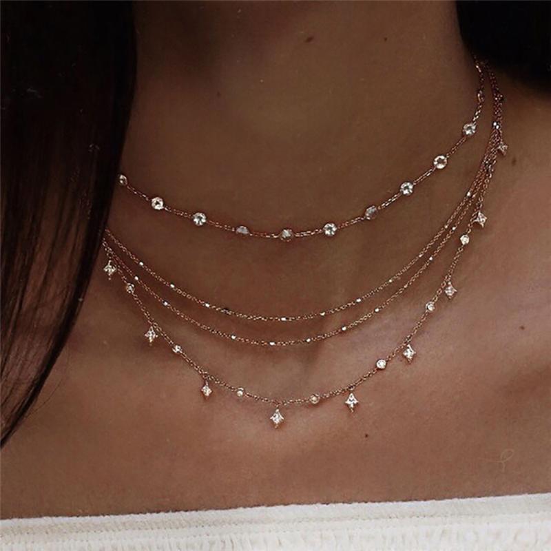 Pendant Necklaces 2021 Boho Fashion Crystal Stars For Women Vintage Gold Necklace Multilayer Female Jewelry Wedding Gift
Pendant Necklaces 2021 Boho Fashion Crystal Stars For Women Vintage Gold Necklace Multilayer Female Jewelry Wedding Gift