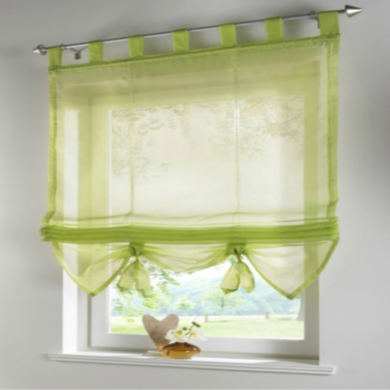 2pcs finished products roman blinds can lift balcony curtains for the kitchen,cafe,window curtains for home decoration