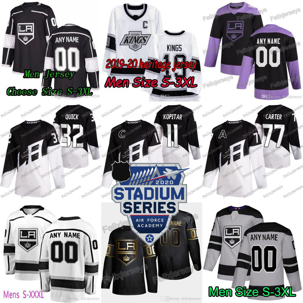 LA Los Angeles Kings 2020 Stadium Series Anze Kopitar Dustin Brown Iafallo Doughty Campbell Kovalchuk Carter Jonathan Quick Toffoli Jersey, Black;red
LA Los Angeles Kings 2020 Stadium Series Anze Kopitar Dustin Brown Iafallo Doughty Campbell Kovalchuk Carter Jonathan Quick Toffoli Jersey, Black;red