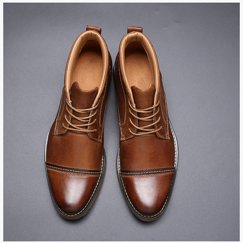 Men Genuine Leather Business Shoes Luxury Designer Top Quality Casual Dress Shoes Comfortable Breathable Wedding Party Shoes