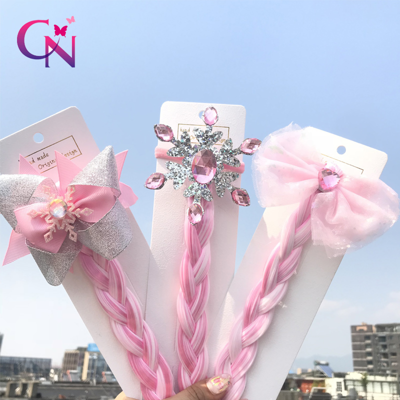 CN Shiny Snowflake Hair Elastic Bands With Long Wig For Girls Kids Organza Lace Hair Bows Barrettes Accessories
CN Shiny Snowflake Hair Elastic Bands With Long Wig For Girls Kids Organza Lace Hair Bows Barrettes Accessories