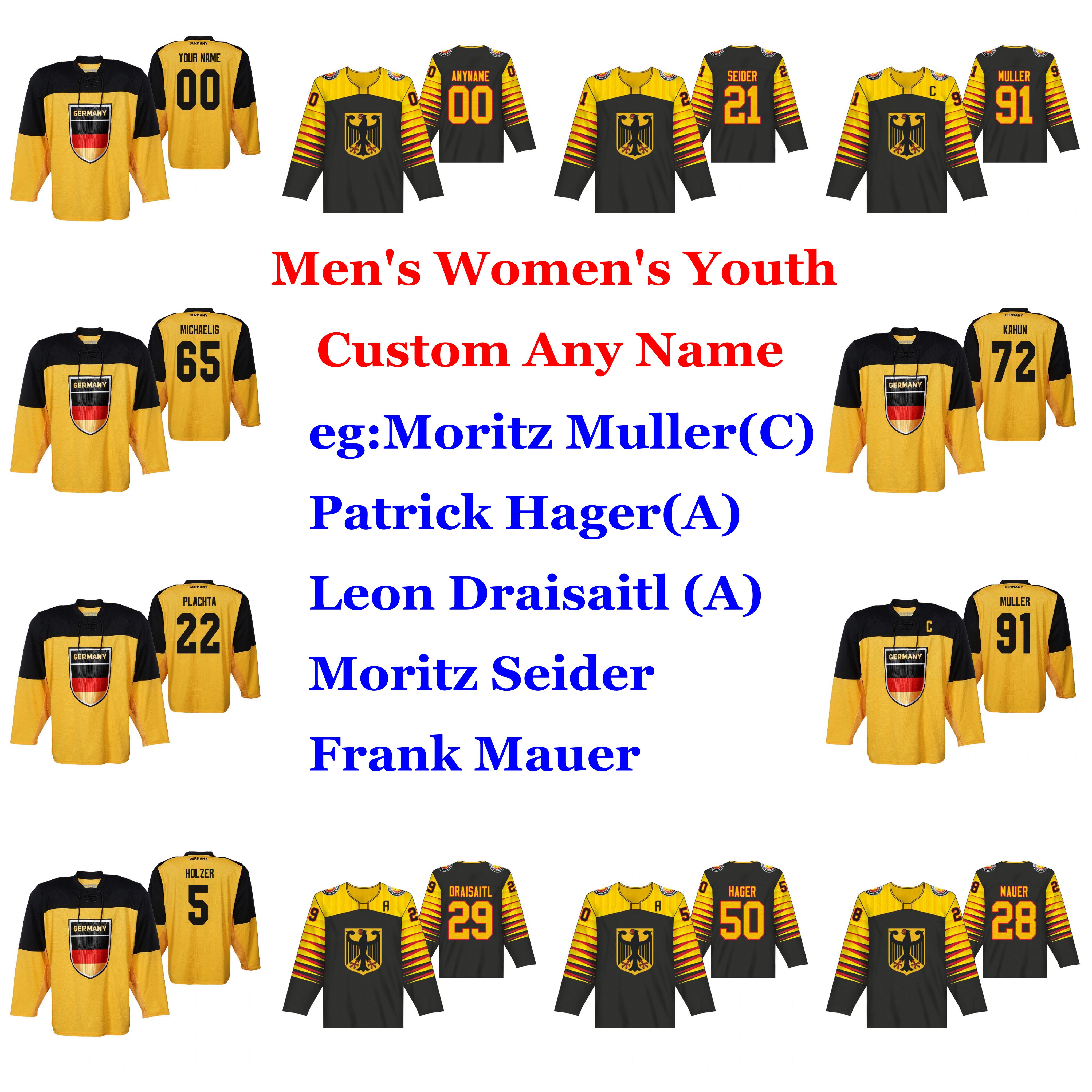 Germany 2019 IIHF World Championship Hockey Jerseys Yannic Seidenberg Jersey Schopper Pfoderl Marc Michaelis Eisenschmid Custom Stitched, Black;red
Germany 2019 IIHF World Championship Hockey Jerseys Yannic Seidenberg Jersey Schopper Pfoderl Marc Michaelis Eisenschmid Custom Stitched, Black;red