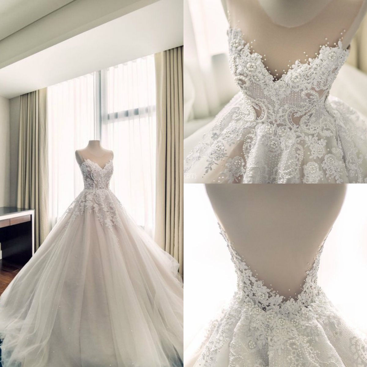 Real Picture Boho Wedding Dresses Lace Applique Rhinestone A Line Sweep Train Beach Wedding Dress Custom Made Backless Vestidos De Novia, White
Real Picture Boho Wedding Dresses Lace Applique Rhinestone A Line Sweep Train Beach Wedding Dress Custom Made Backless Vestidos De Novia, White