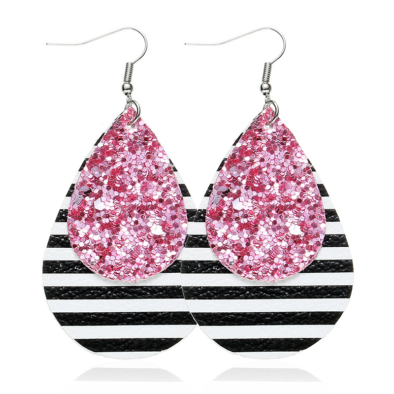 New Multi-Layer Sequin Earrings Three-Layer Red Plaid Sequined Leopard Earring European And American Fashion Leather Earrings
New Multi-Layer Sequin Earrings Three-Layer Red Plaid Sequined Leopard Earring European And American Fashion Leather Earrings