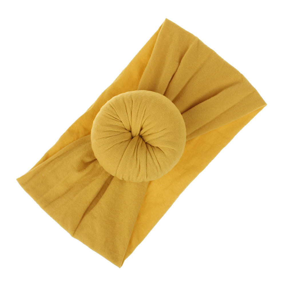 INS Cute 21 Colors Baby Girl Turban Nylon Headband fashion soft Candy Color Bohemia Girl Infant Hair Accessories Headband