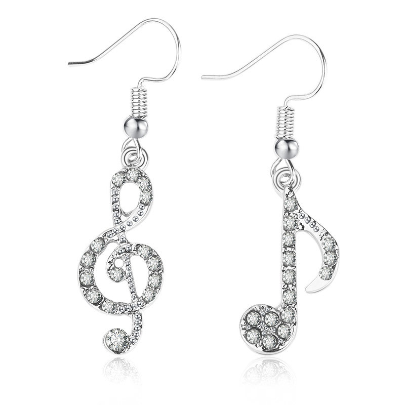 cute Asymmetric Earrings Personality Ear Hook Crystal Silver Color Women Accessory Lady Note Dangle Earrings Music Notes Rhinestone Earring
cute Asymmetric Earrings Personality Ear Hook Crystal Silver Color Women Accessory Lady Note Dangle Earrings Music Notes Rhinestone Earring