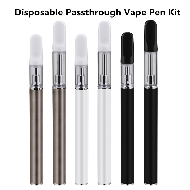 Disposable Passthrough Vape Battery ECig Kit 0.5ml Ceramic Coil Cartridge All In One Starter For Thick Oil, Stainless steel
Disposable Passthrough Vape Battery ECig Kit 0.5ml Ceramic Coil Cartridge All In One Starter For Thick Oil, Stainless steel